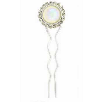 Fred & Lola - Glass Cabochan & Crystal Hairstick - Yellow (1)