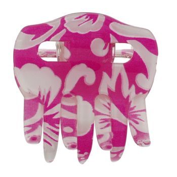 France Luxe - 4 Tooth Jaw Clip - Aloha Fuschia