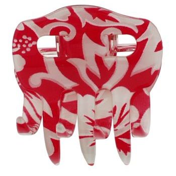 France Luxe - 4 Tooth Jaw Clip - Aloha Red