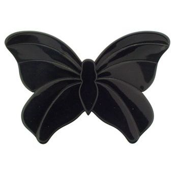 France Luxe - Large Butterfly Barrette - Black