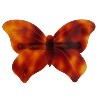 France Luxe - Large Butterfly Barrette - Tort