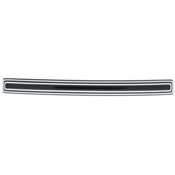 France Luxe - Layered Luxury Long & Skinny Barrette - Black w/White Trim