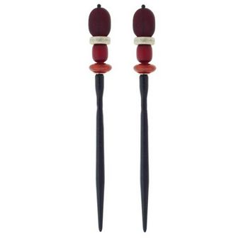 Mei Fa - Hairstyx - Fire - Short Hairsticks - (Set of 2)