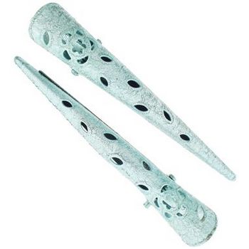 HB HairJewels - Lucy Collection - Mini Metallic Condor Clip - Aqua (set of 2)