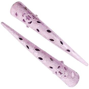 HB HairJewels - Lucy Collection - Mini Metallic Condor Clip - Lavender (set of 2)