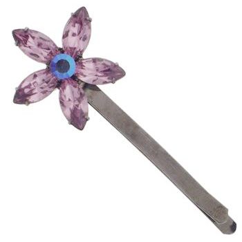 Alex and Ani - Flower Hair Pin w/ Five Crystal Petals - Violet (1)