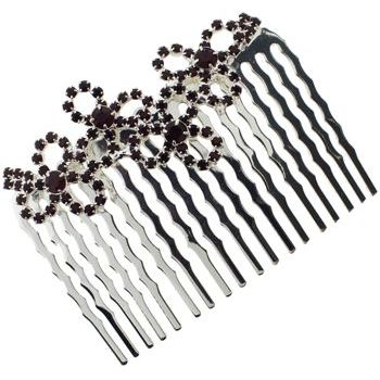 Karen Marie - Open Daisy Crystal Comb - Ruby (1)