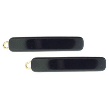 France Luxe - Petite Band Barrette - Black (2)