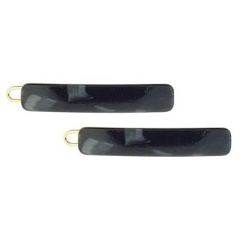 France Luxe - Petite Band Barrette - Nacro Black (2)