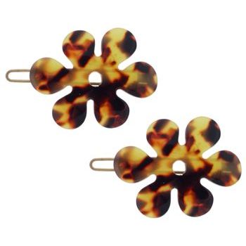 France Luxe - Mini Modern Flower Barrette - Ecorce (2)