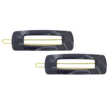 France Luxe - Pioneer Buckle Barrette - Nacro Black (2)