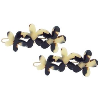 France Luxe - Triple Daisy Flower Chain Barrette - Ivory Tokyo (2)