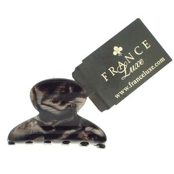 France Luxe - Mini Couture Jaw Clip - Marble Black