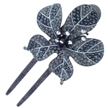 Medusa's Heirlooms - Hybiscus Gem Clamp - Black Diamond (1)
