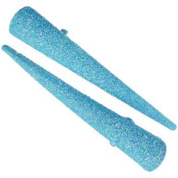 HB HairJewels - Lucy Collection - Mini Glitter Condor Clip - Aqua (set of 2)