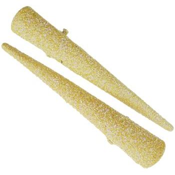 HB HairJewels - Lucy Collection - Mini Glitter Condor Clip - Lemon (set of 2)