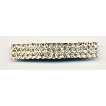 Austrian Crystal Gold Barrette