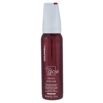 Goldwell - Color Glow Mousse - Stay Red Volume & Color Brilliance for Radiant Red Shades 3.4 oz