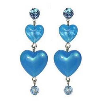 Tarina Tarantino - Iconic Collection - Swarovski Crystal Graduated Heart Drop Earrings - Blue Nile
