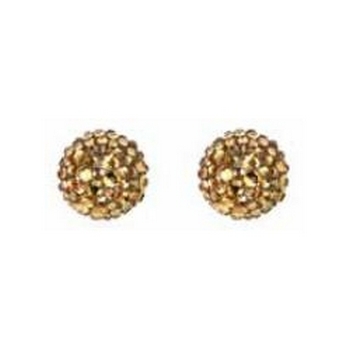 Tarina Tarantino - Iconic Collection - Swarovski Crystal Pave Gumball Post Earrings - Dollskin