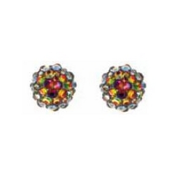 Tarina Tarantino - Iconic Collection - Swarovski Crystal Pave Gumball Post Earrings - Sparklesaurus Rex