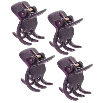 HB HairJewels - Lucy Collection - Mini Claws - Set of Four - Cranberry