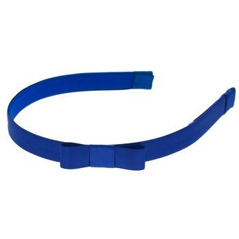 Susan Daniels - Headband - 1/2inch Satin - Royal Blue with Bow