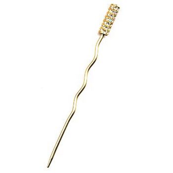 Roberta Chiarella - Pave Hairstick - Gold & White Swarovski (1)