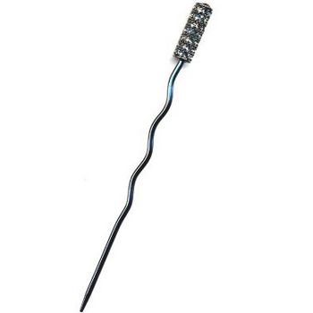 Roberta Chiarella - Pave Hairstick - Jet & White Swarovski (1)