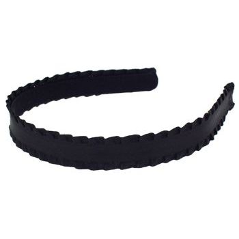 Susan Daniels - Headband - Ruffle Ribbon - Black