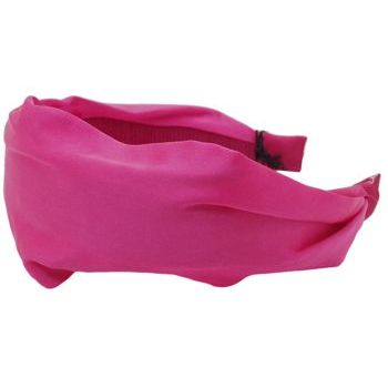 Head Dress - Silk Charmeuse Headband - Fuschia (1)