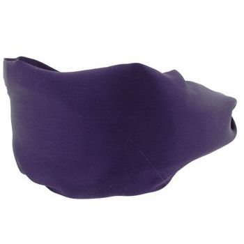 Head Dress - Silk Charmeuse Headband - Deep Plum (1)