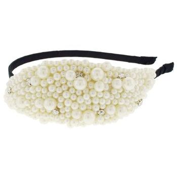 Karen Marie - Avant Garde Pearl Headband - Ivory