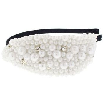 Karen Marie - Avant Garde Pearl Headband - White