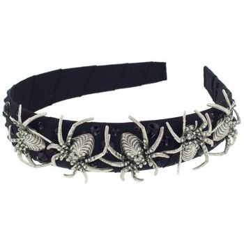 Tarina Tarantino - Black Widow - Crystal Embellished Spider Headband - Black