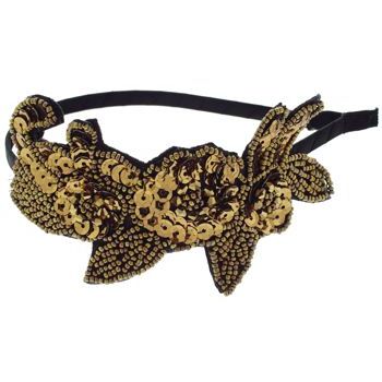 Natasha B. - Art Deco Sequin Flower Headband - Copper (1)