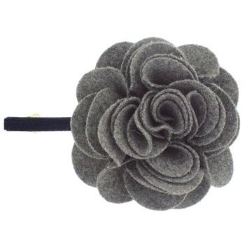 Tai - Flower Hairclip - Grey (1)