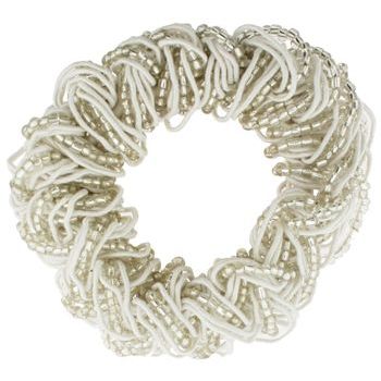 HB HairJewels - Twist Scrunchie - White (1)