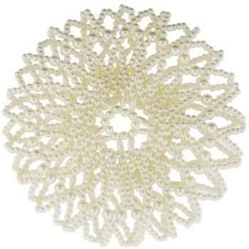 HB HairJewels - Beaded Bun Cage - Ivory