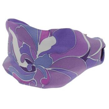 Head Dress - Pucci Inspired Silk Headband - Purple Swirl (1)