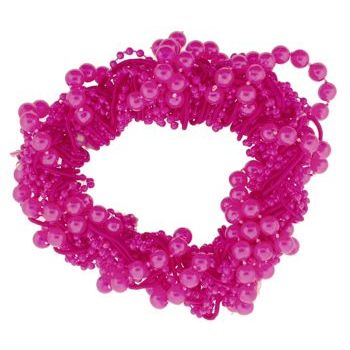 HB HairJewels - Tangle & Beaded Scrunchie - Fuschia (1)