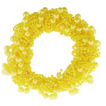 HB HairJewels - Tangle & Beaded Scrunchie - Lemon (1)