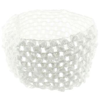 HB HairJewels - Lucy Collection - OpenWeave Headband - White (1)