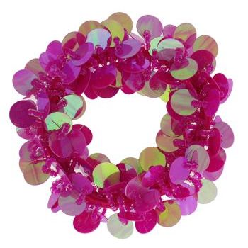 HB HairJewels - Paillette Collection - Pony Elastic - Fuschia