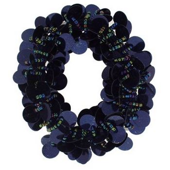 HB HairJewels - Paillette Collection - Pony Elastic - Navy Blue