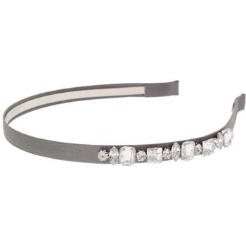 Tai - Ribbon Headband w/Crystals - Grey (1)