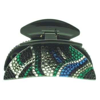 Jimmy Crystal - Crystal Encrusted Weavy Hairclip - Multihued (1)