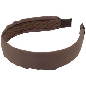 Head Dress - Satin 1inch Headband - Mocha (1)