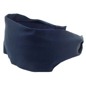 Head Dress - Satin Scarf Headband - Navy - 2 7/8inch Wide (1)