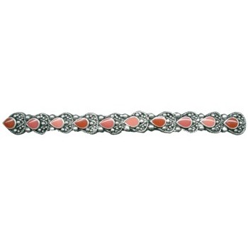 Karina - Teardrop Pewter Barrette